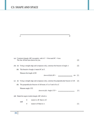 C3: SHAPE AND SPACE
35
 