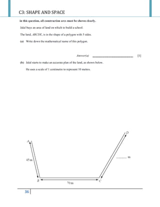 C3: SHAPE AND SPACE
36
 