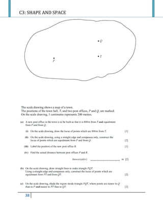 C3: SHAPE AND SPACE
38
 