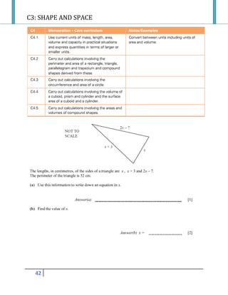 C3: SHAPE AND SPACE
42
 