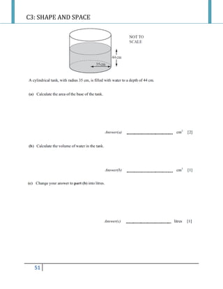 C3: SHAPE AND SPACE
51
 