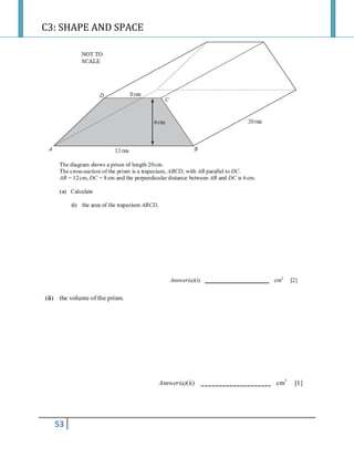 C3: SHAPE AND SPACE
53
 