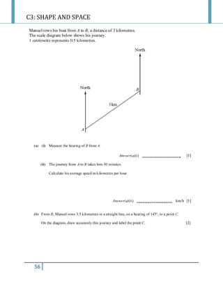 C3: SHAPE AND SPACE
56
 
