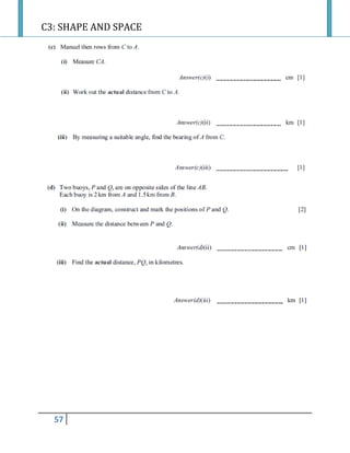 C3: SHAPE AND SPACE
57
 