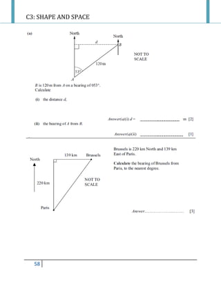 C3: SHAPE AND SPACE
58
 