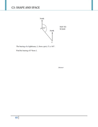C3: SHAPE AND SPACE
60
 