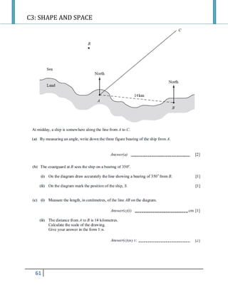 C3: SHAPE AND SPACE
61
 