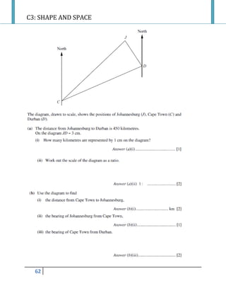C3: SHAPE AND SPACE
62
 
