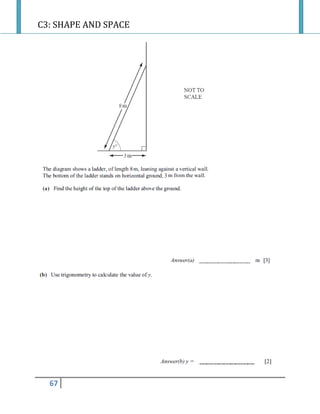 C3: SHAPE AND SPACE
67
 