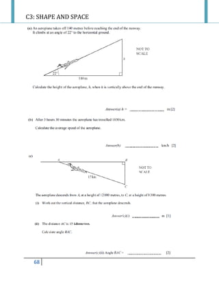 C3: SHAPE AND SPACE
68
 