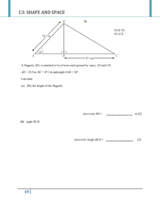 C3: SHAPE AND SPACE
69
 