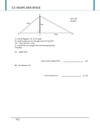 C3: SHAPE AND SPACE
70
 
