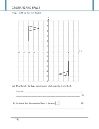 C3: SHAPE AND SPACE
75
 