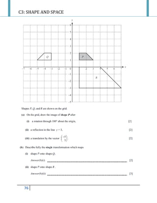 C3: SHAPE AND SPACE
76
 