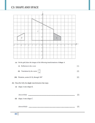 C3: SHAPE AND SPACE
80
 