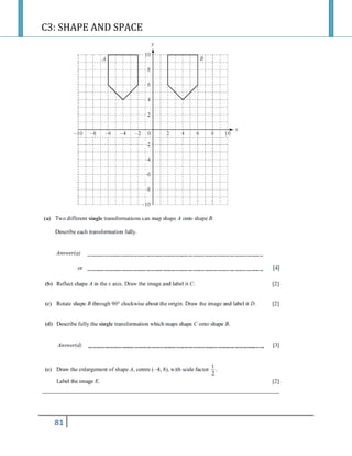 C3: SHAPE AND SPACE
81
 