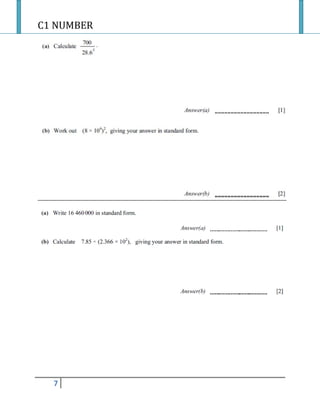 C1 NUMBER
7
 