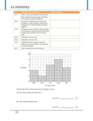 C4: STATISTICS
8
 