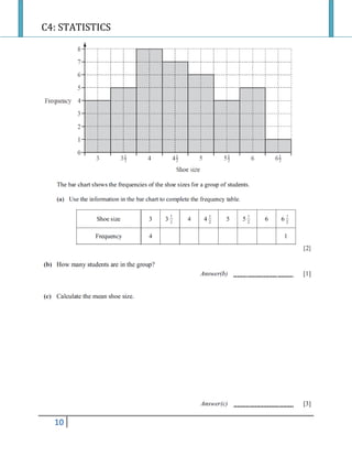 C4: STATISTICS
10
 