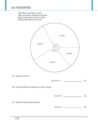 C4: STATISTICS
13
 