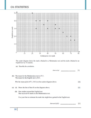 C4: STATISTICS
18
 