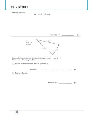 C2: ALGEBRA
13
 