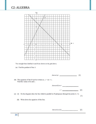 C2: ALGEBRA
34
 
