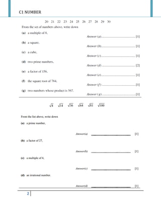 C1 NUMBER
2
 