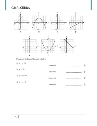 C2: ALGEBRA
41
 