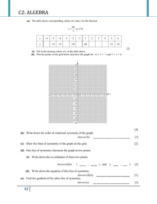 C2: ALGEBRA
42
 