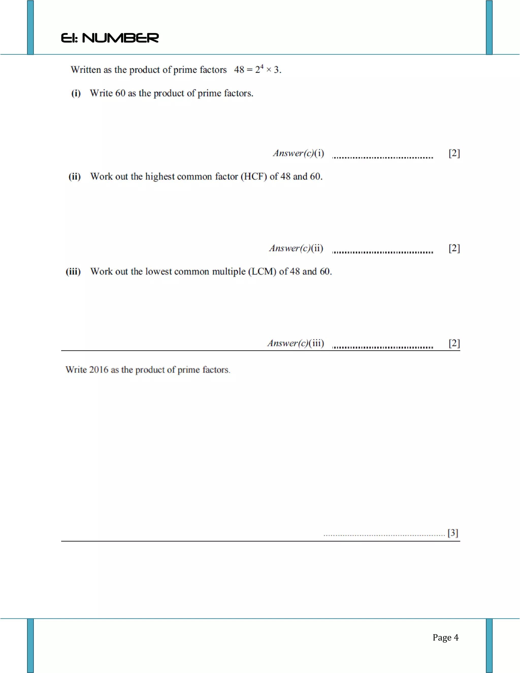 Igcse 0580 Math Extended Number Pdf Education Igcse 0580 Math Extended Number Pdf Education