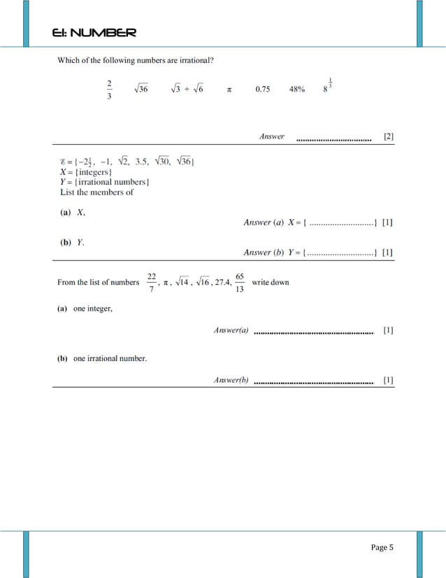 Igcse 0580 Math Extended Number Pdf Education Igcse 0580 Math Extended Number Pdf Education
