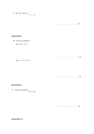 IGCSE MATHS FACTORIZATION QUESTIONS .pdf