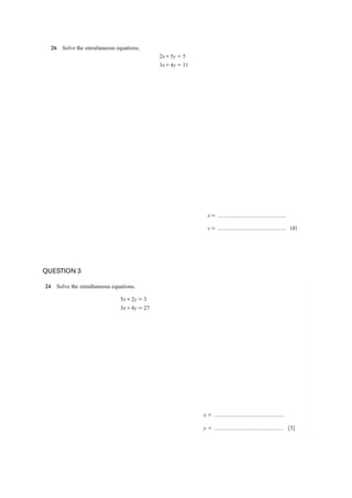 Comprehensive IGCSE Maths Formula Questions Practice | PDF