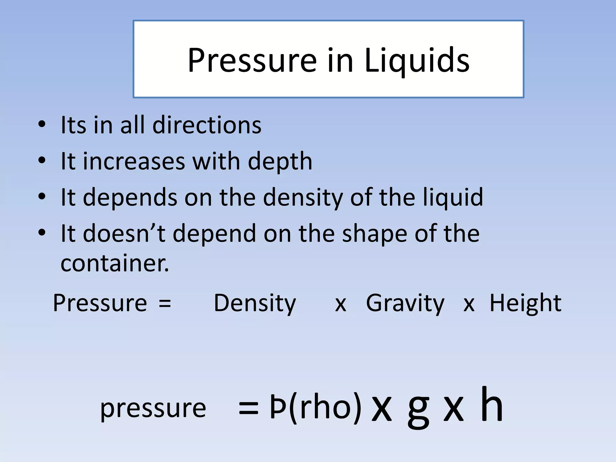 Hooke’s Law	A material obeys Hooke’s law if, beneath the elastic limit, the extension is proportional to the load.xxF k=ExtensionSpring ConstantLoad =