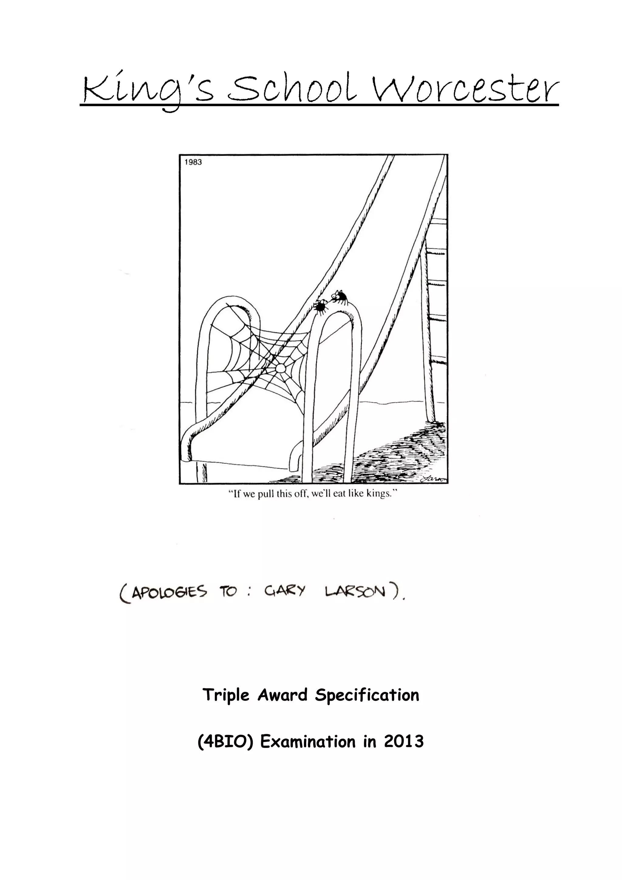 IGCSE Biology Revision Notes 2 | PDF