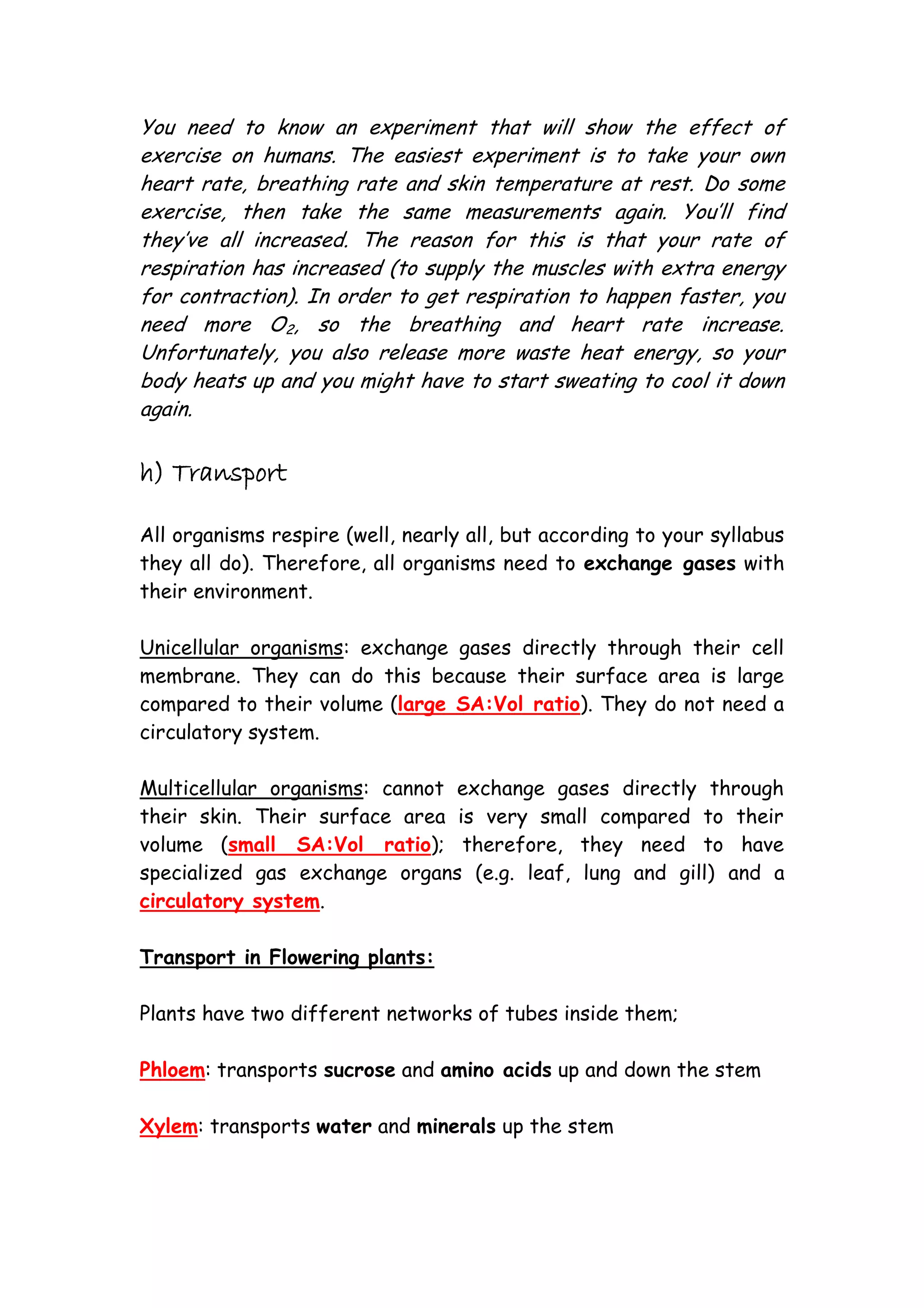 IGCSE Biology Revision Notes 2 | PDF