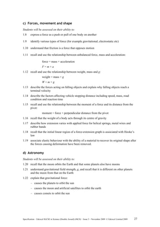 IGCSE Science Double Award Specification | PDF