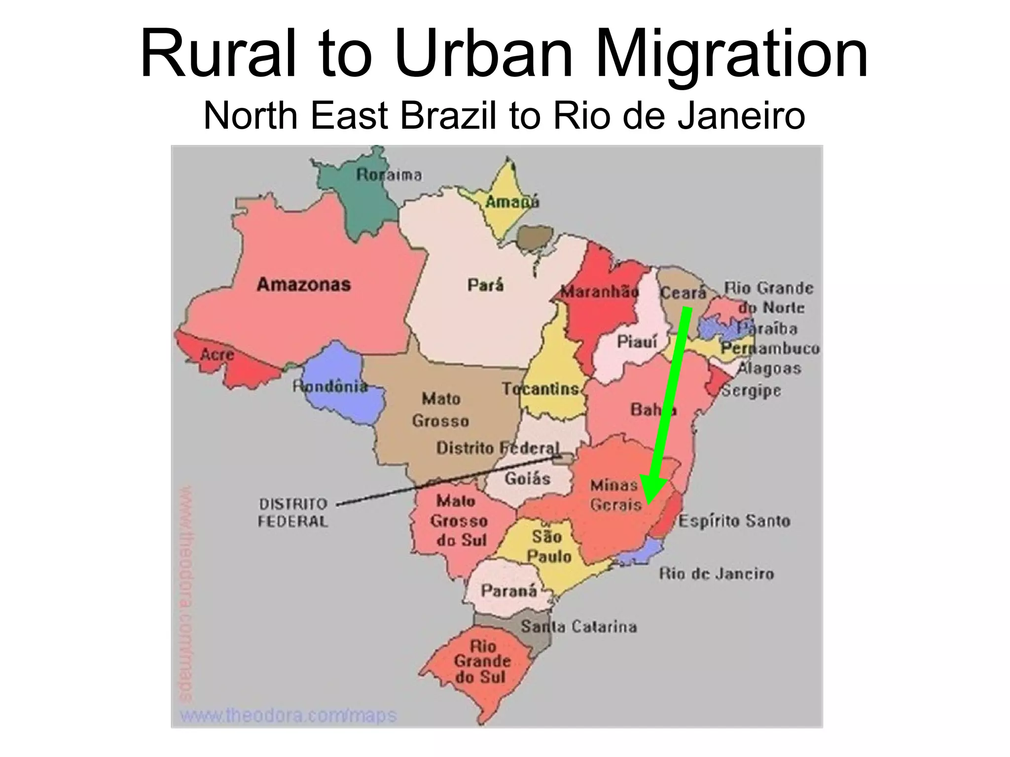 Rural to Urban Migration North East Brazil to Rio de Janeiro 