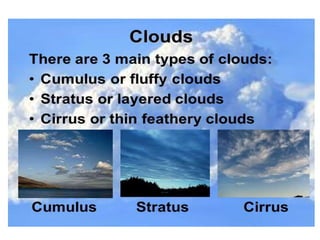 Cloud types
 