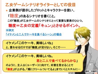 乙女ゲームのシナリオ勉強会 講演スライド
