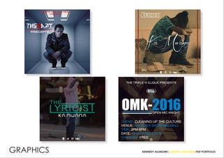 KENNEDY SILUNGWE|GRAPHIC DESIGNER|PDF PORTFOLIOGRAPHICS
 