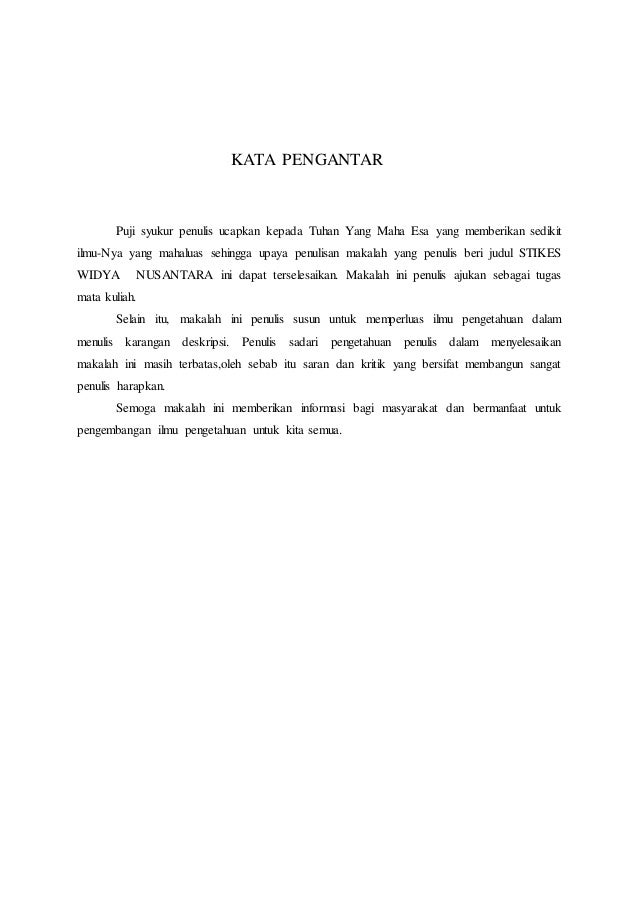Makalah Karangan Deskripsi