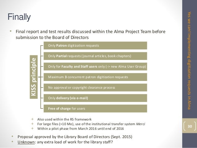 Yes We Can Implementing Digitization Requests In Alma