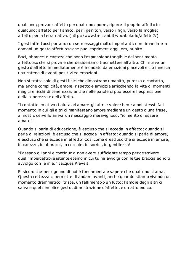 I Gesti Dell Affetto