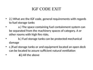IGF CODE EXITexam answers and questionss | PPTX