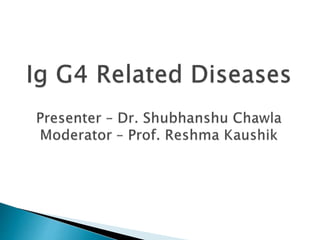 Ig g4 related diseases