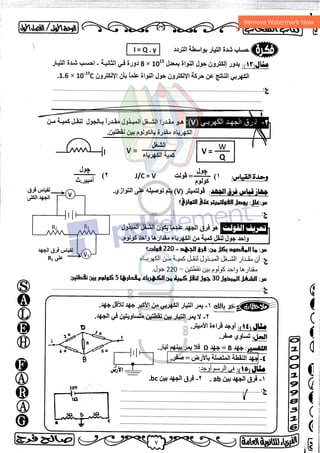 مذكرة فيزياء 3ث