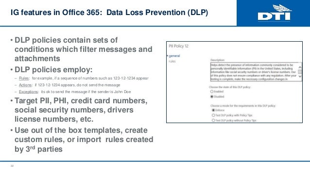 data loss prevention policy template