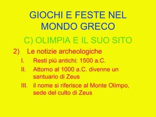 I giochi olimpici (unitaria 2012)